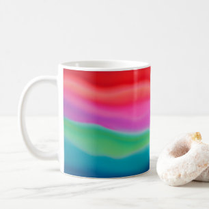 Caneca De Café "Sunset Sorbet" Arte Abstrato Colorida