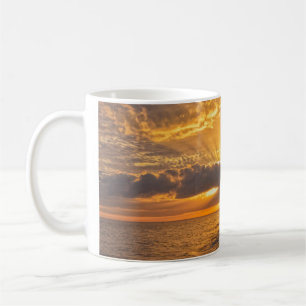Caneca De Café Sunset Sunbeams na Ilha Dauphin, Alabama