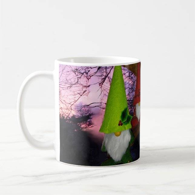 Caneca De Café Sunset Woodland Gnomos Mug (Esquerda)
