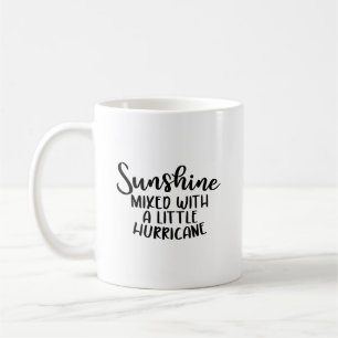 Caneca De Café "Sunshine Misturado com um Pequeno Furacão" Sassy
