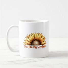 Caneca De Café Sunshine Sunflower Personalizado