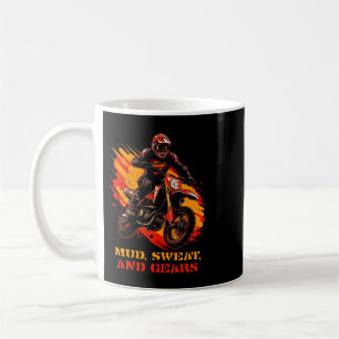 Caneca De Café Suores de lama e engrenagens motocross