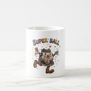 Caneca De Café Super Bola Palhaço Personagem de Futebol Engraçad