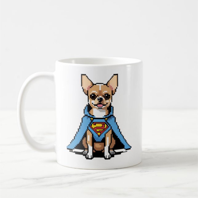 Caneca De Café Super Chihuahua Coffee Mug (Esquerda)