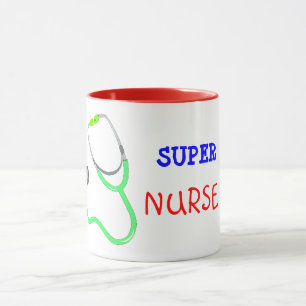Caneca de café super da enfermeira do estetoscóp