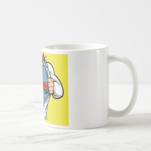 Caneca de café super do super-herói do pai