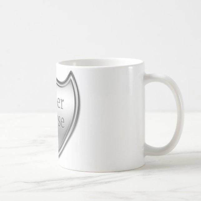 Caneca De Café Super Enfermeiro Emblem (Direita)