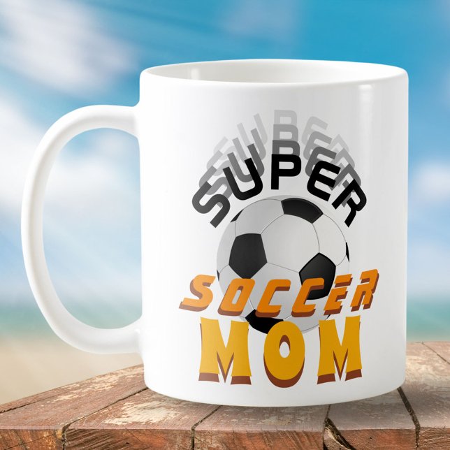 Caneca De Café Super Futebol Mãe Espírito Mãe (Criador carregado)