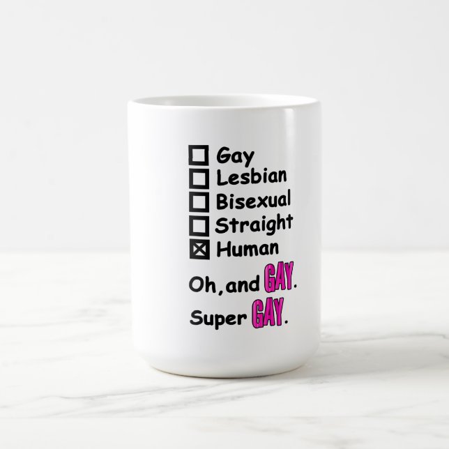 Caneca De Café Super Gay (Centro)
