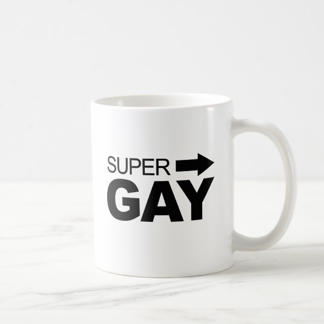 Caneca De Café Super Gay (2) (Direita)