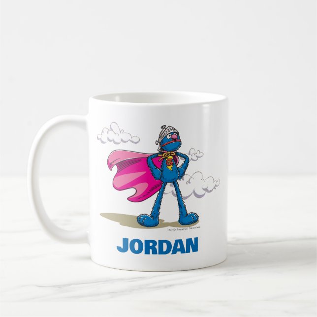 Caneca De Café Super Grover (Esquerda)