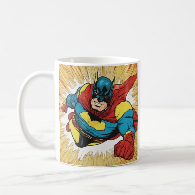 Caneca De Café Super Hero Cartoon Mug (Esquerda)