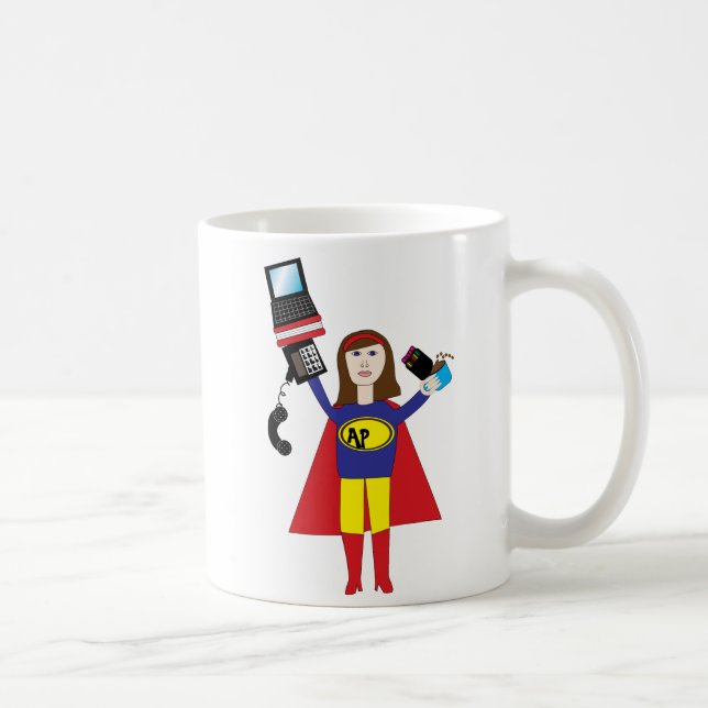 Caneca De Café Super Hero Mug Profissional Administrativo (Direita)