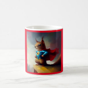 Caneca De Café Super-herói de esquilo