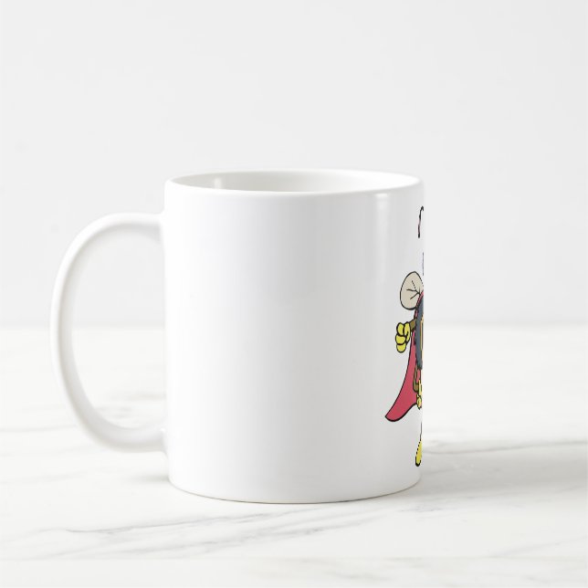 Caneca De Café Super-Herói Deus Voador Personagem Inseto Voador (Esquerda)