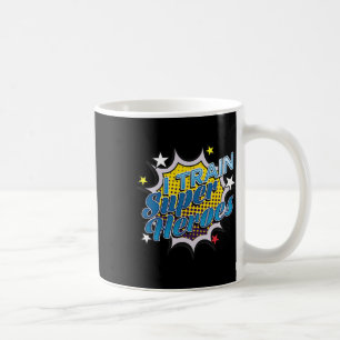 Caneca De Café Super Herói Engraçado T - Eu Treino Super Heróis