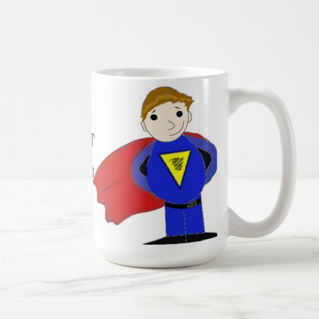 Caneca De Café Super Herói Legal (Direita)
