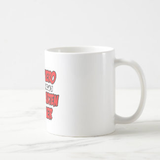 Caneca De Café Super-herói... Professor do jardim de infância
