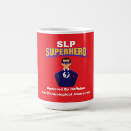 Caneca De Café Super-herói SLP... Acionado por Caffeine e Phono..