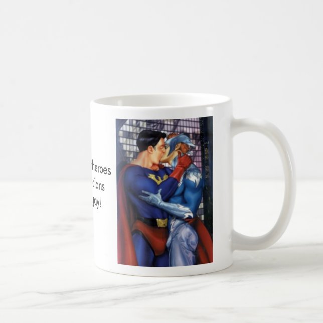 Caneca De Café super-herói, super-herói, mesmo Superhe… - (Direita)