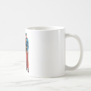 Caneca De Café Super-Homem Parece Frente