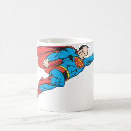 Caneca De Café Super-Homem Voando Direito