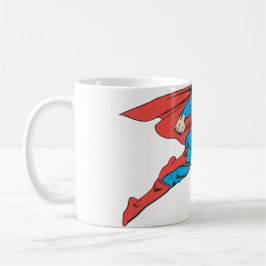 Caneca De Café Super-Homem Voando Direito