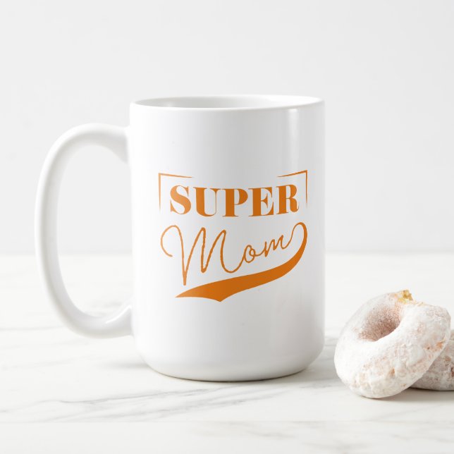 Caneca De Café Super Mãe (Com Donut)