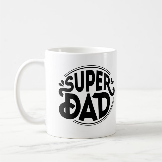 Caneca De Café Super Pai (Esquerda)