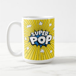 Caneca De Café SUPER POP! Comic Book Pop Art Pun