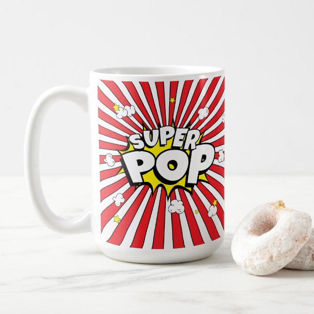 Caneca De Café SUPER POP! 'Corny' Dad Humor (Com Donut)