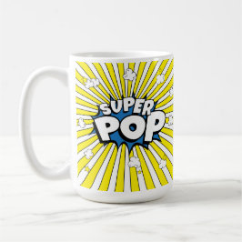 Caneca De Café SUPER POP! Quirky Fun Comic Book Pop Art Pun