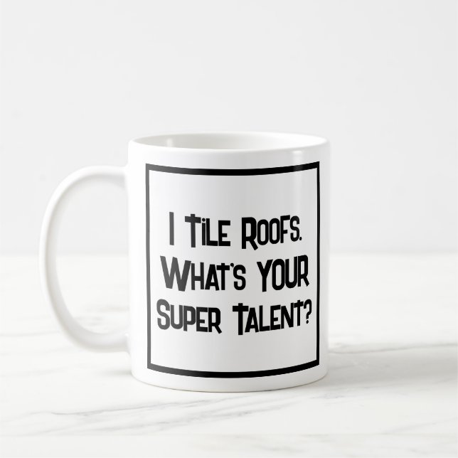 Caneca De Café Super Talento de Roofer. Coffee Mug (Esquerda)