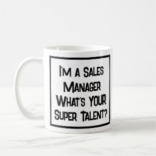 Caneca De Café Super talento do gerente de vendas. Coffee Mug