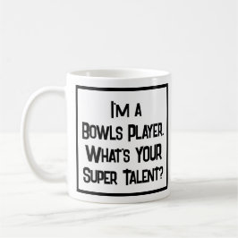 Caneca De Café Super Talento Do Jogador De Bolinhos. Coffee Mug