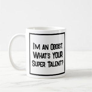 Caneca De Café Super Talento Oboista. Coffee Mug