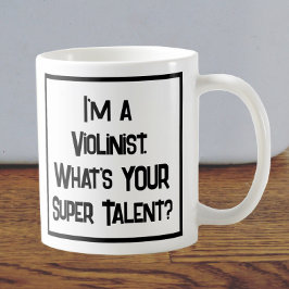 Caneca De Café Super Talento Violinista. Coffee Mug