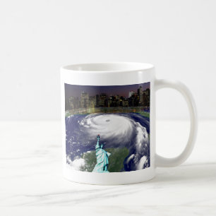 Caneca De Café Super Tempestade Sandy 2012,Olho do furacão_