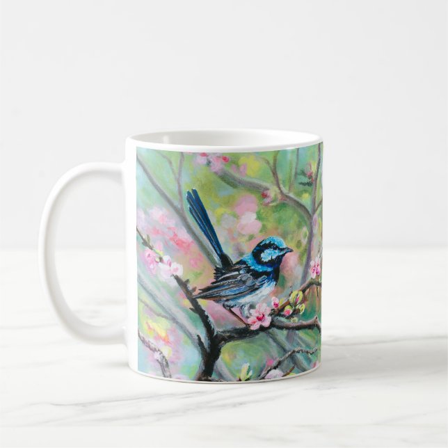 Caneca De Café Superb Fairy Wren - (Esquerda)
