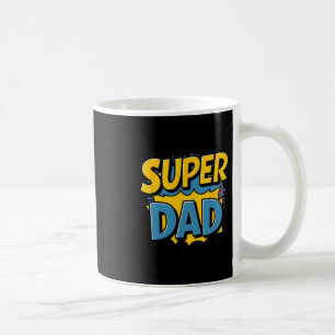 Caneca De Café Superdad Funny Super Herói Pai Design Costume Para