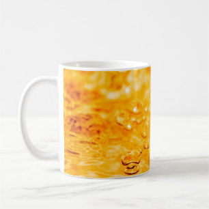 Caneca De Café Superfície limpa líquida com ondulação de águ