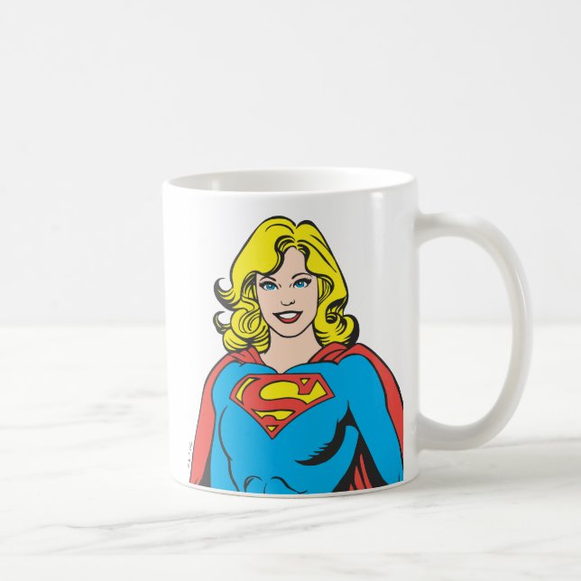 Caneca De Café Supergirl Poses (Direita)