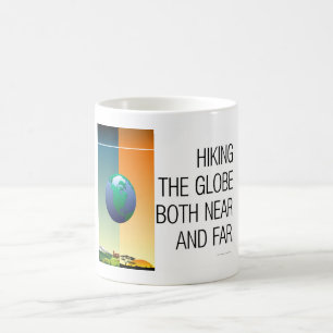 Caneca De Café SUPERIOR caminhando o globo