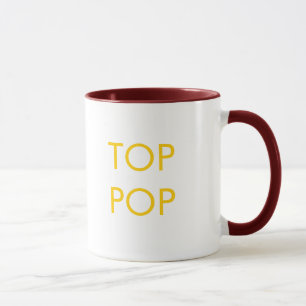 Caneca de café superior do pop - amarelo