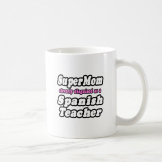 Caneca De Café SuperMãe... Professora Espanhola