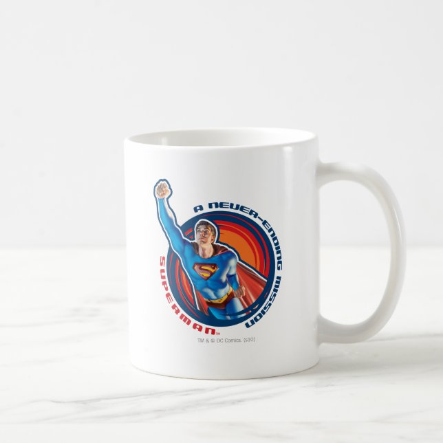 Caneca De Café Superman A Missão Sem Fim (Direita)