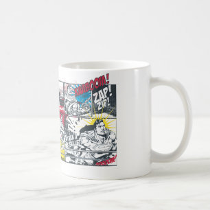 Caneca De Café Superman Comic Book Collage