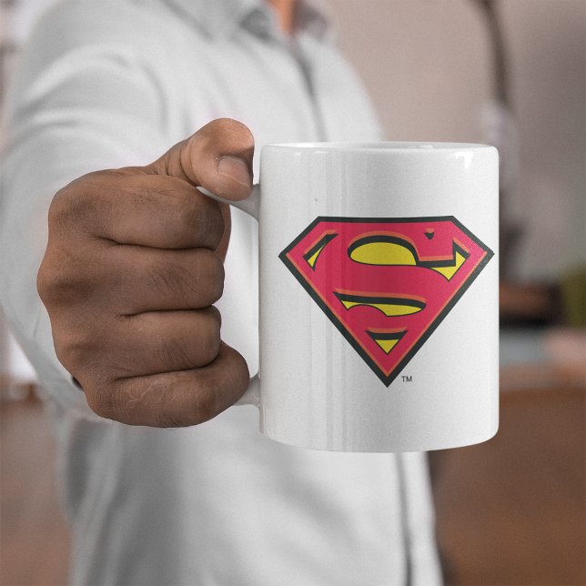 Caneca De Café Superman S-Shield | Logotipo clássico (Criador carregado)