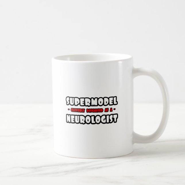 Caneca De Café Supermodelo... Neurologista (Direita)