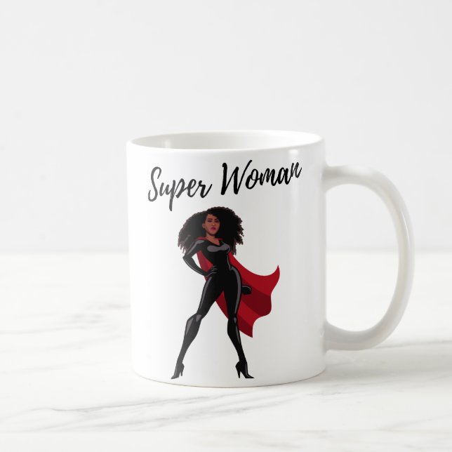 Caneca De Café SuperMulher sendo mulher é minha super potência Ca (Direita)